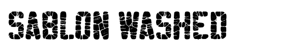 Sablon Washed font preview